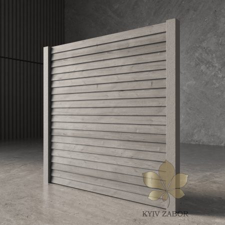Бетонна огорожа Сайдинг прямий